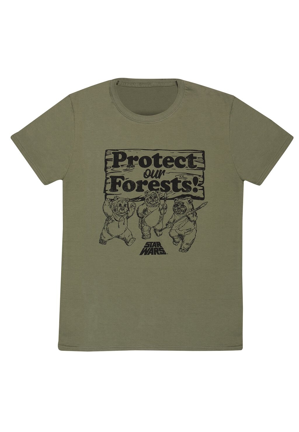 

Футболка с принтом STAR WARS PROTECT OUR FORESTS Henry Tiger, оливковый