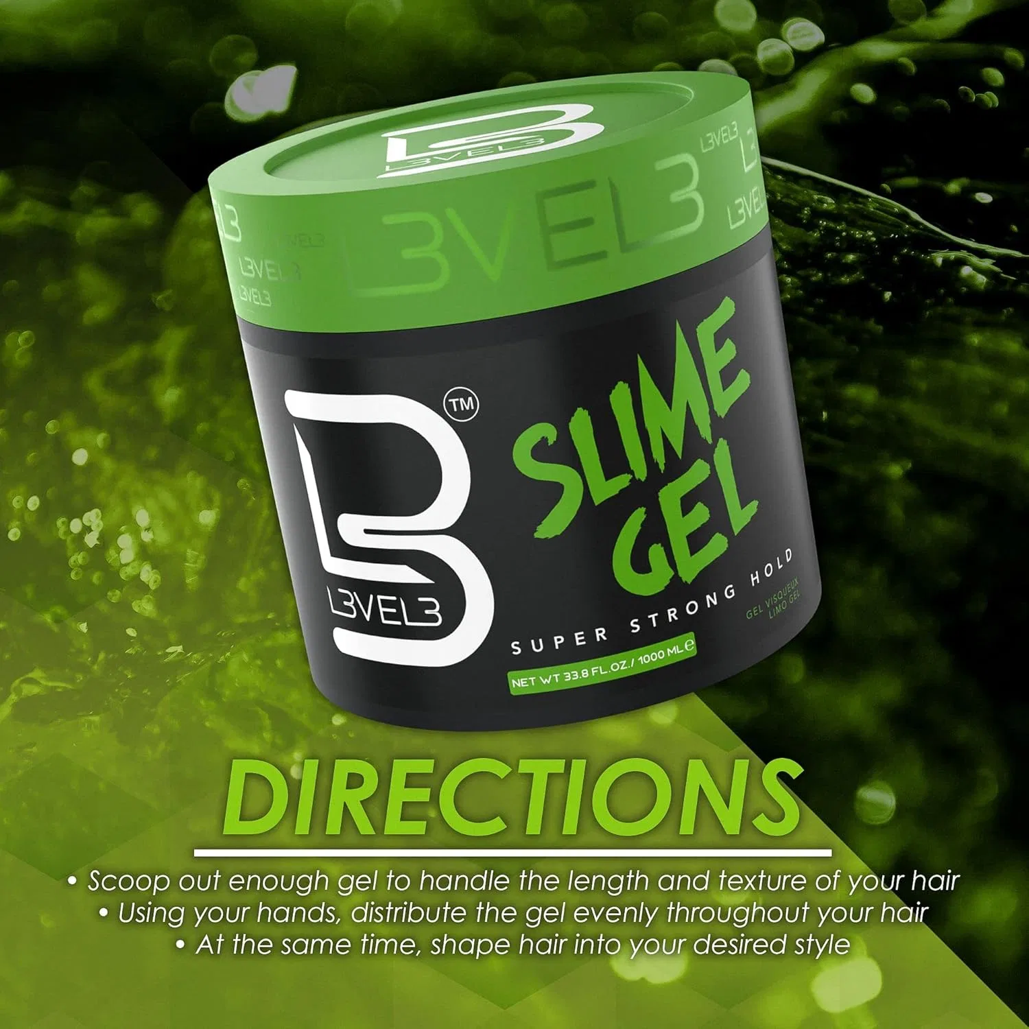 Гель для укладки волос «Slime Gel» от L3 Level 3 L3, Cream — фото 4