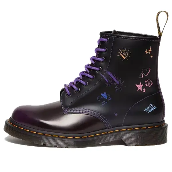 

Кроссовки x bt21 1460 leather boots 'purple' Dr. Martens, фиолетовый
