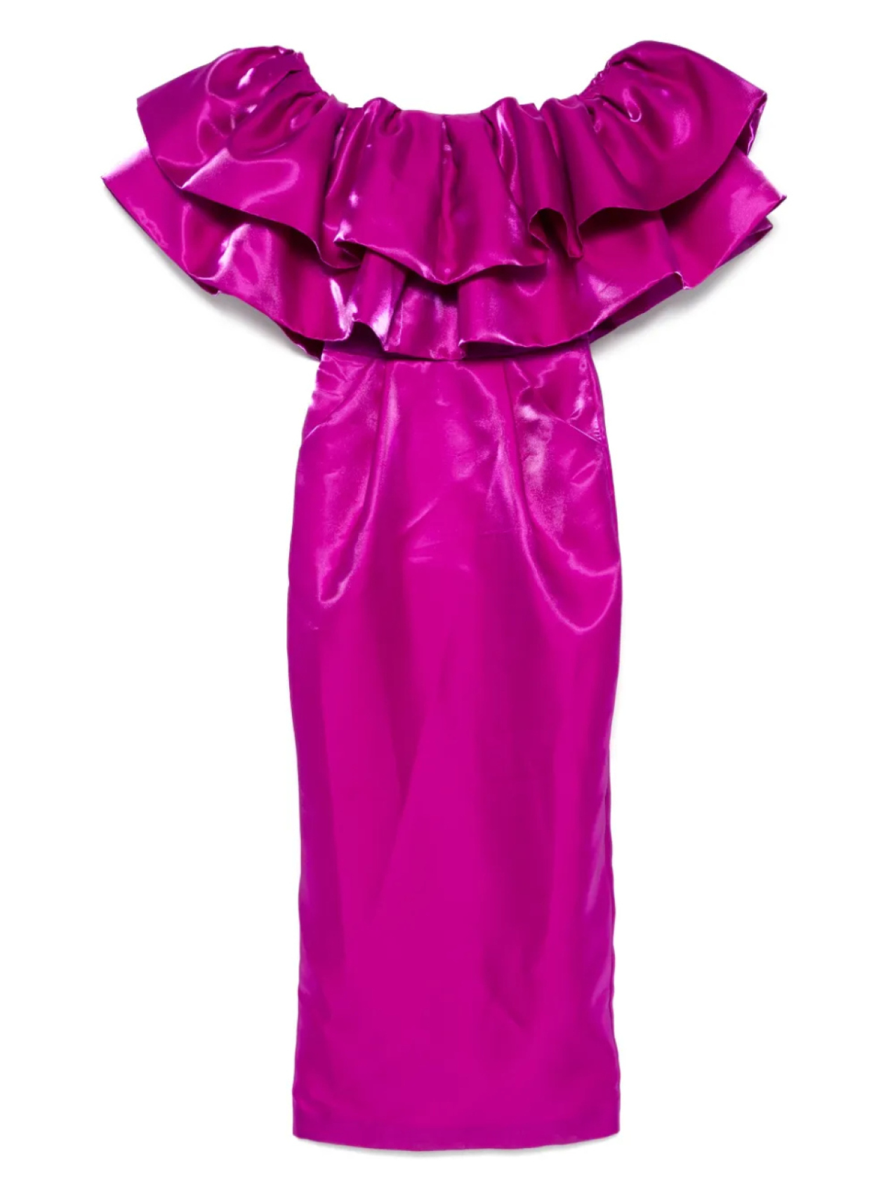 

Платье макси с оборками MITILIANE COUTURE, розовый