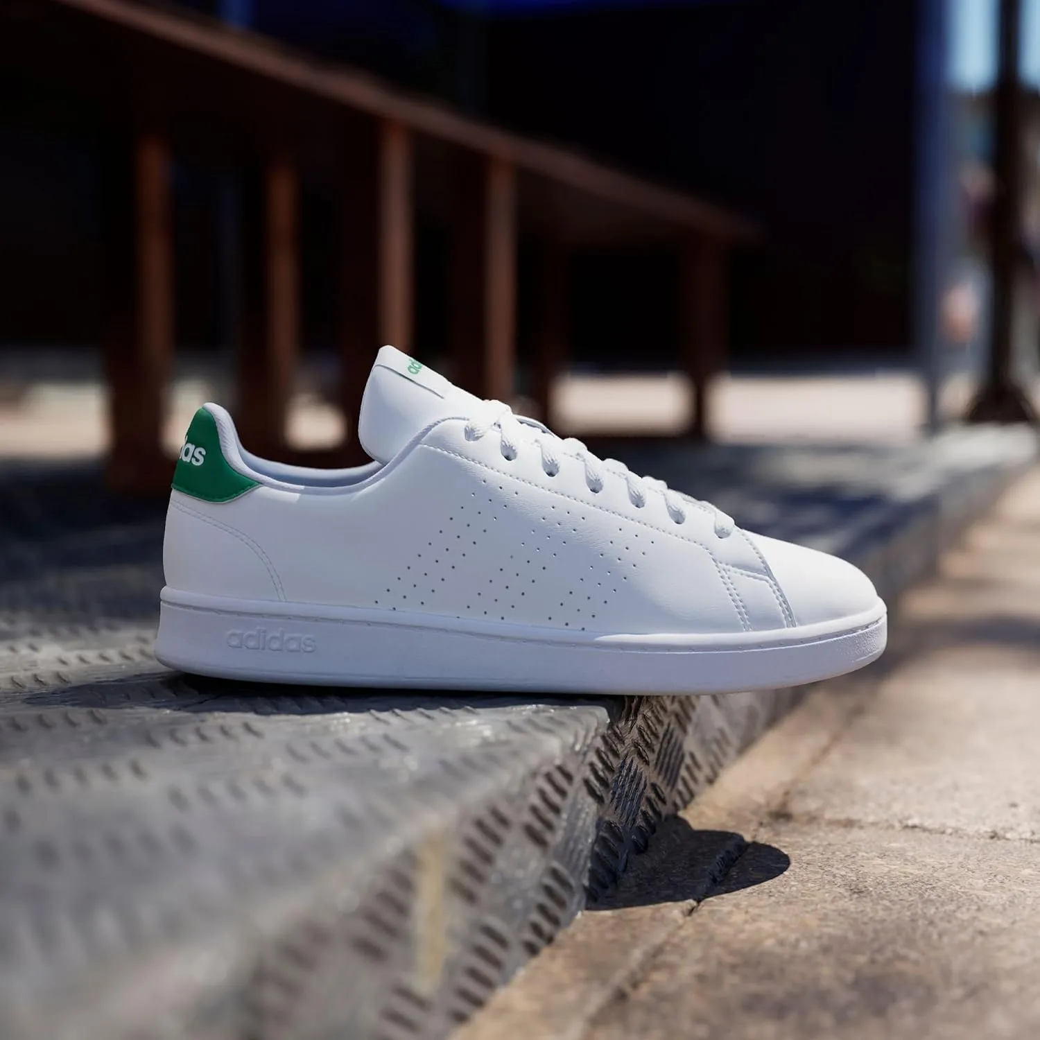 Мужские кожаные туфли Advantage Premium adidas, белый — фото 3