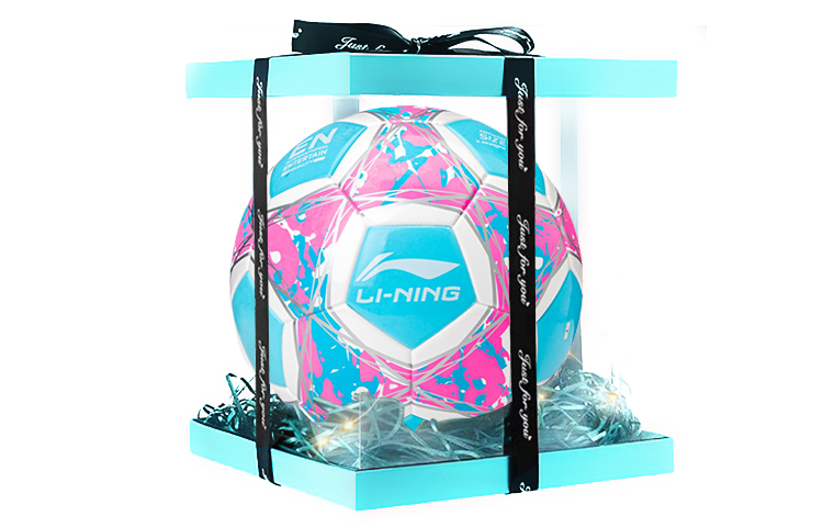 

LINING Размер 5 футбольный мяч TPU бесшовный термосварка унисекс розовый синий