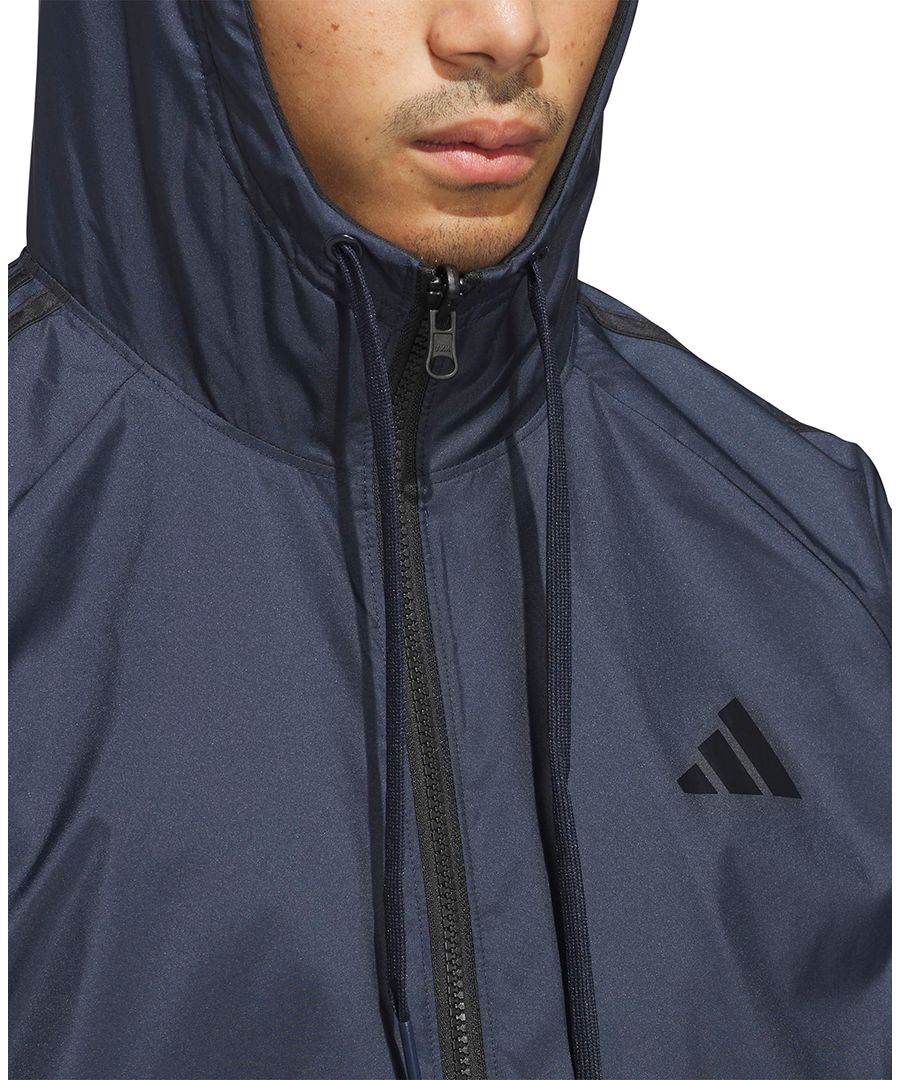 Мужская двусторонняя куртка Balance с капюшоном Adidas, LegInk/black — фото 3