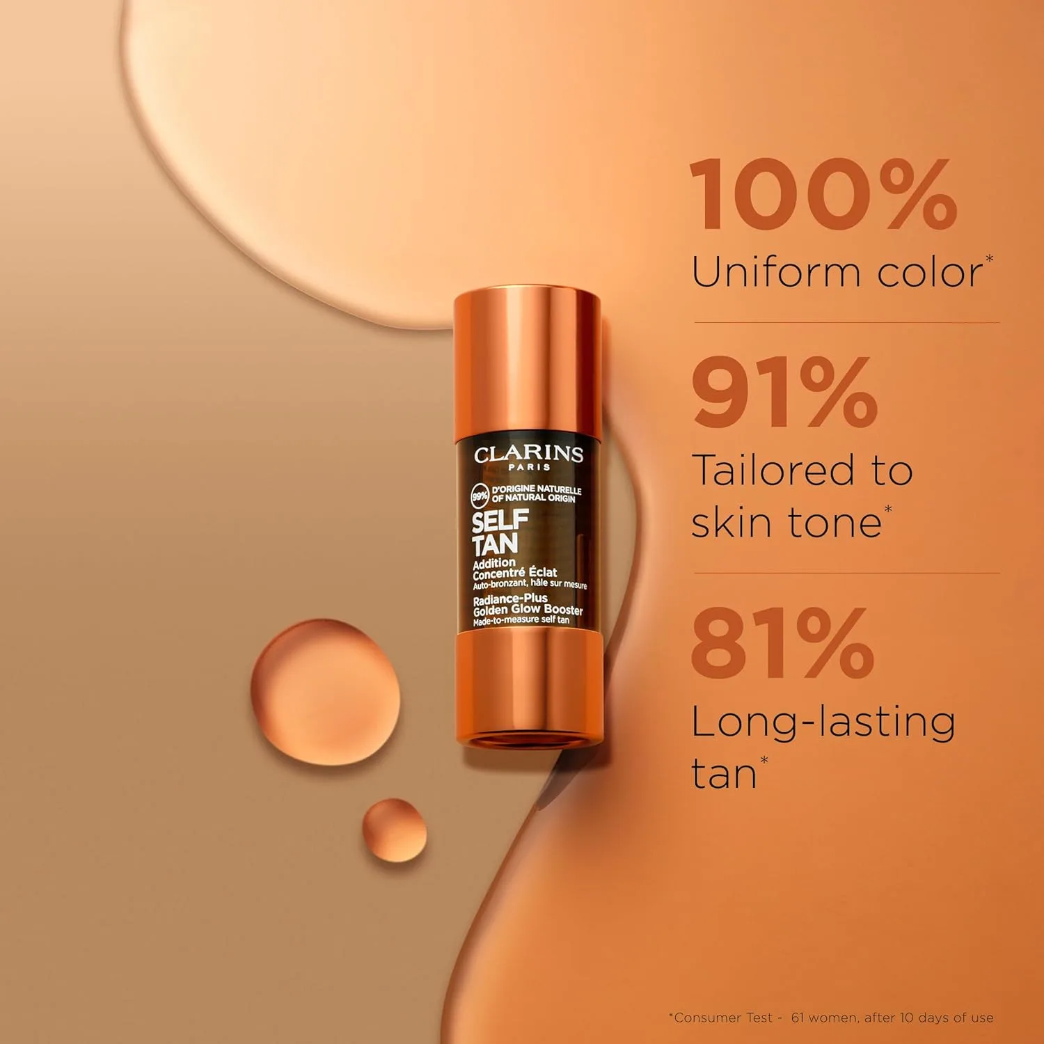 Clarins Self Tanning Face and Body Booster Bundle | Капли для автозагара для смешивания с увлажняющим кремом | Естественный, стойкий, ровный, накопительный загар | 99% натуральных ингредиентов | Для всех типов кожи — фото 2