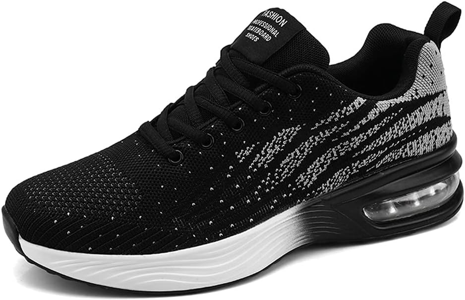 

LEADER SHOW Мужские модные кроссовки для фитнеса, удобные для бега, спорта, ходьбы и повседневной носки, черный