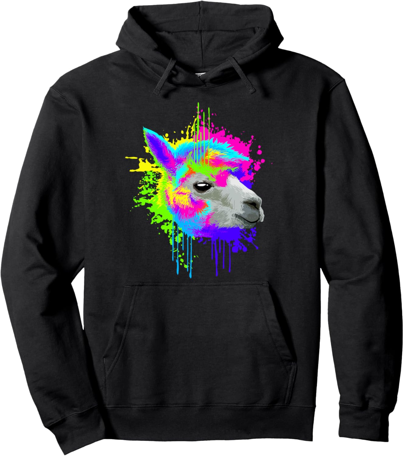 

Худи с изображением Энмы из Splatoon Art, подарок для любителя альпак Colorful Baby Alpaca Gift Ideas, черный
