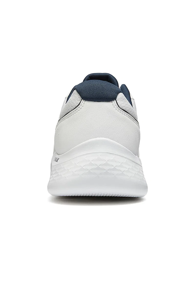 Кроссовки мужские, гибкая подошва, Skechers GO WALK FLEX, белый/темно-синий — фото 2