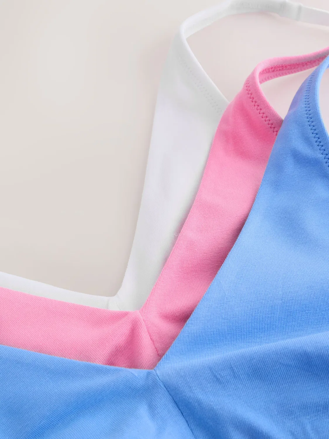 Треугольный бюстгальтер 'Максимальный комфорт' Next, Sky Blue/Light Pink/White — фото 4