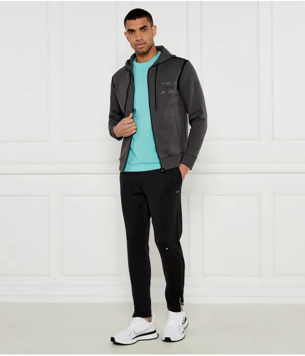 Толстовка с отвисшей лентой Regular fit Boss Green, серый — фото 2