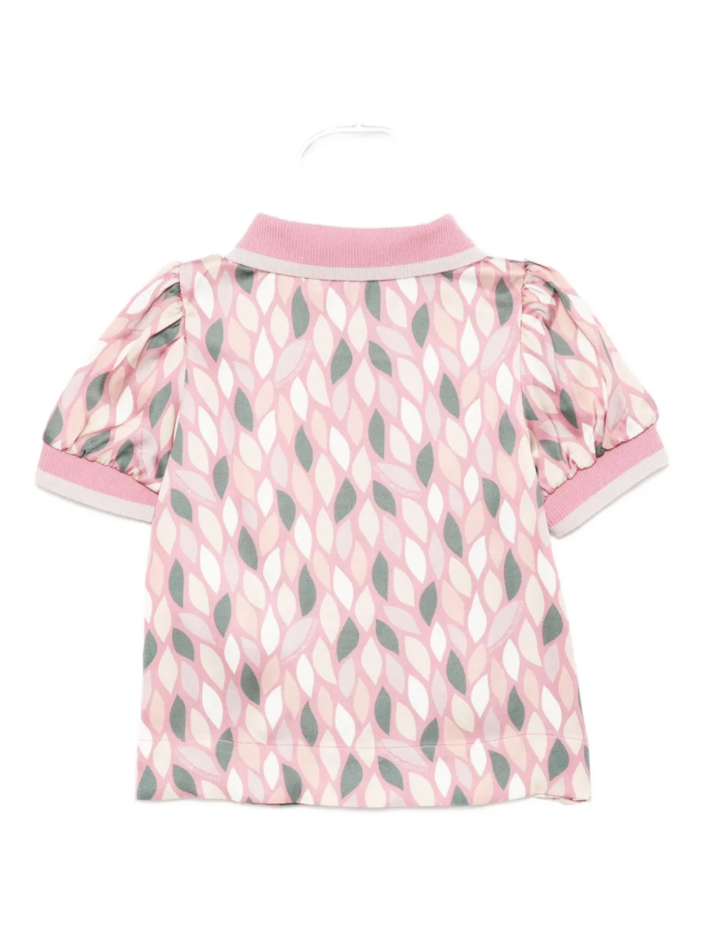 Рубашка-поло с принтом по всей поверхности Emporio Armani Kids, розовый — фото 2
