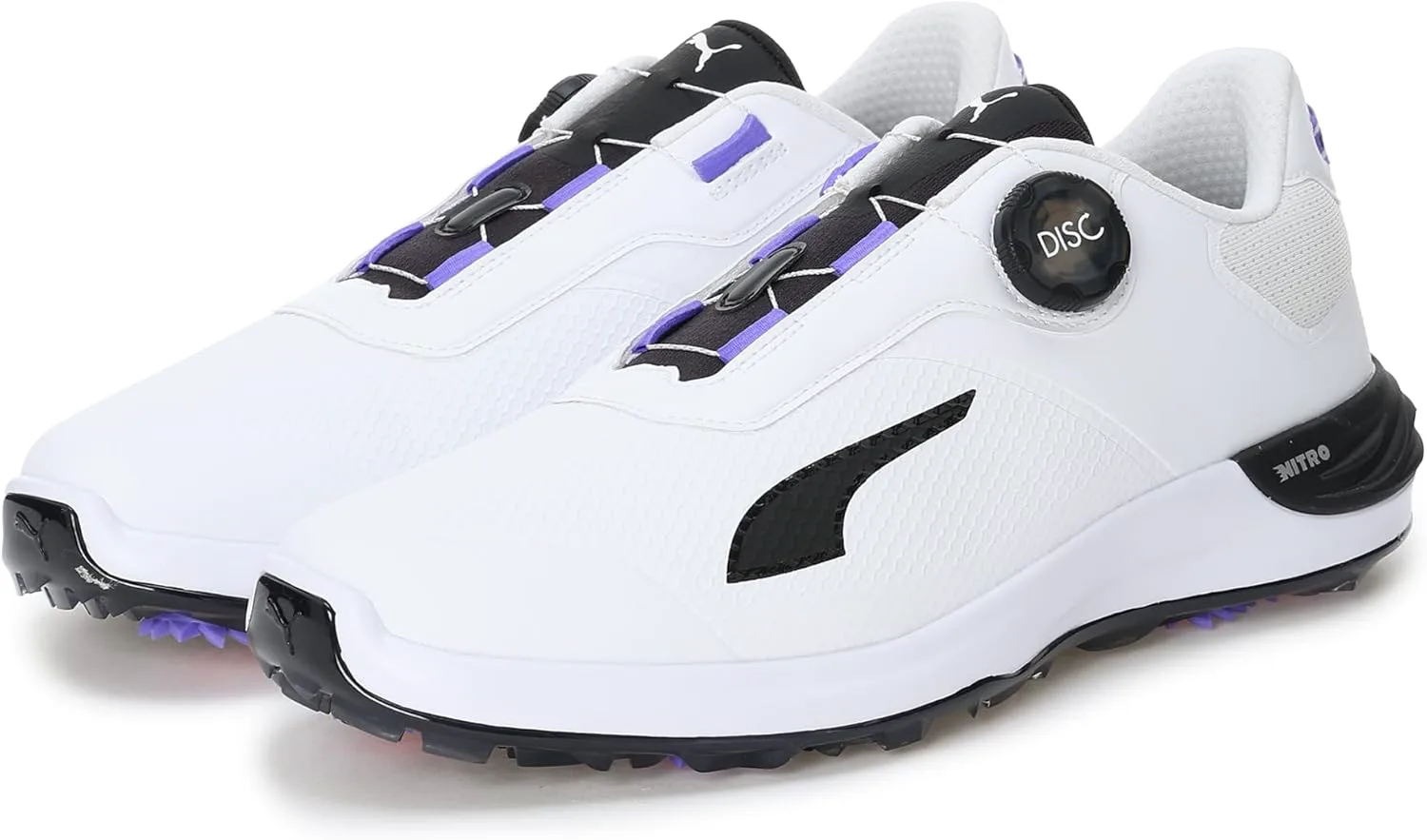 Мужские гольф-туфли Puma без шипов, белый/черный — фото 3