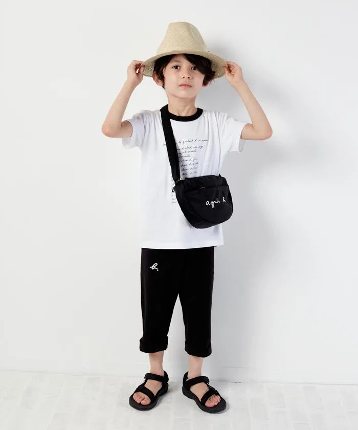 Детские брюки agnes b. 'b.' Logo Bermuda Pants — фото 3
