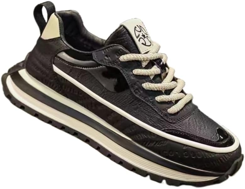 

Мужские ретро спортивные кроссовки - стильные, универсальные, удобные, противоскользящие, прочные, подходящие для активного отдыха и повседневного использования Fmshi, черный