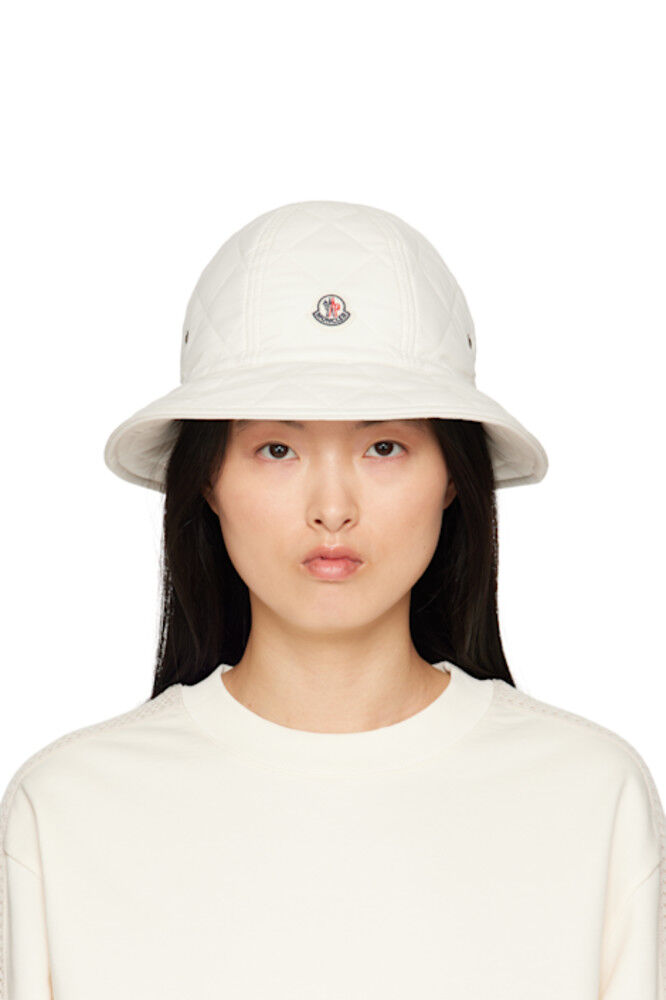 

Стеганая шляпа-панама цвета «Off-White» Moncler