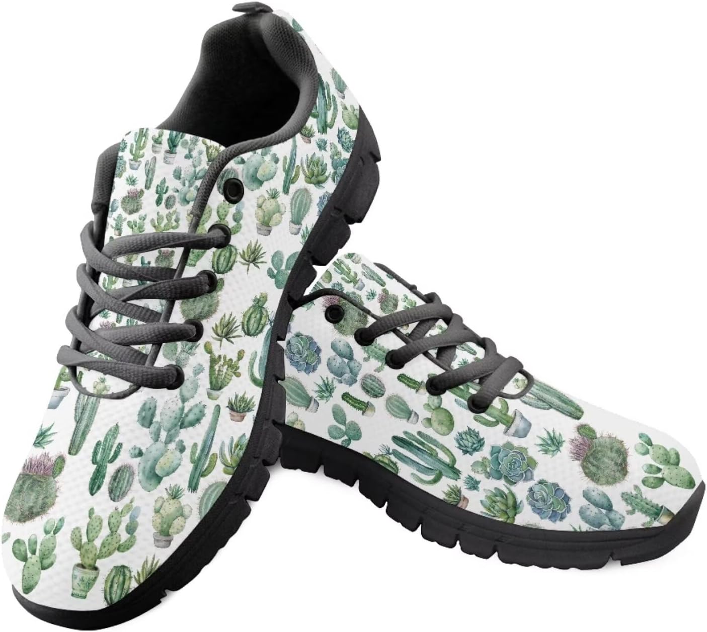 

Женские слипоны кроссовки для ходьбы, тенниса и бега, весенне-летние цветочные кроссовки, легкие Getelinseng, Cactus