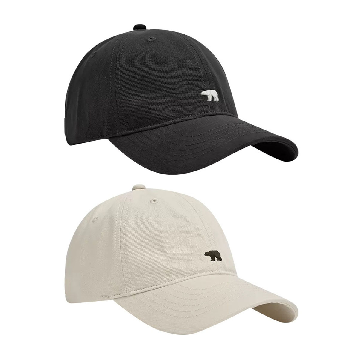 

CMFY Хлопковая бейсболка унисекс с полиэстером, Black+White