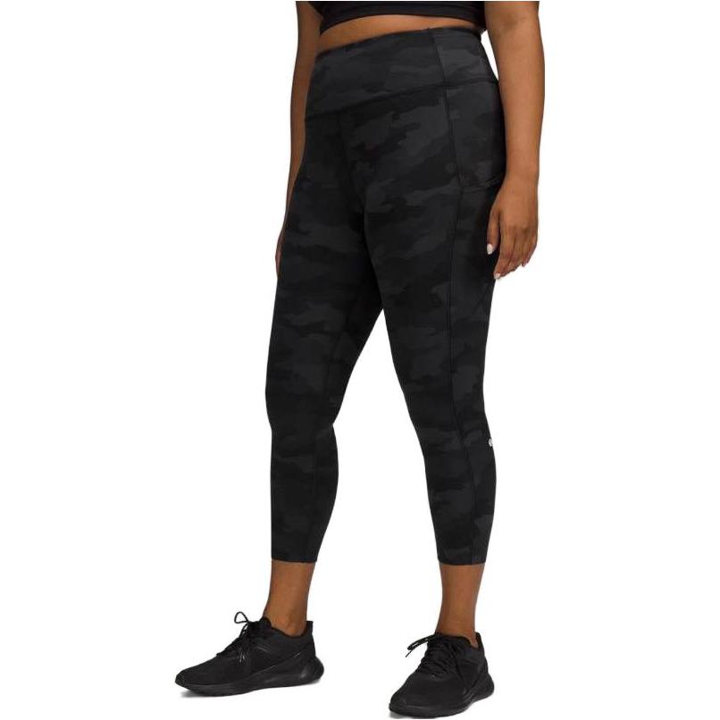 

Спортивные брюки Fast And Free женские Lululemon, Black Gray Camouflage/ICMG