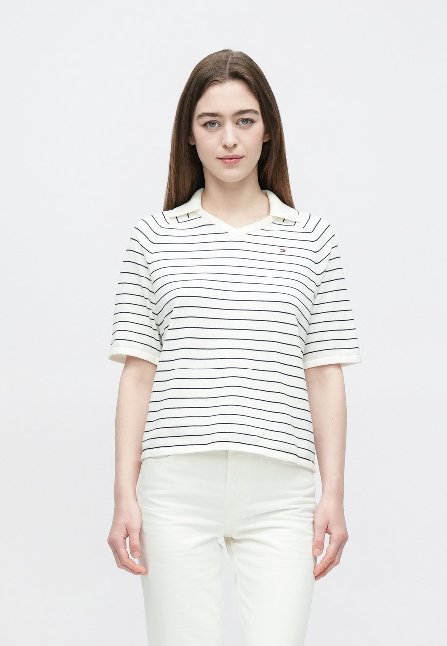

Поло Tommy Hilfiger Polo shirt, Ivory Silk/Dark Night Navy/White