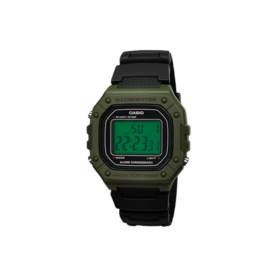 

CASIO Часы Retrofit Series Quartz Movement Resin Strap Watch Men's Watch Green Dial