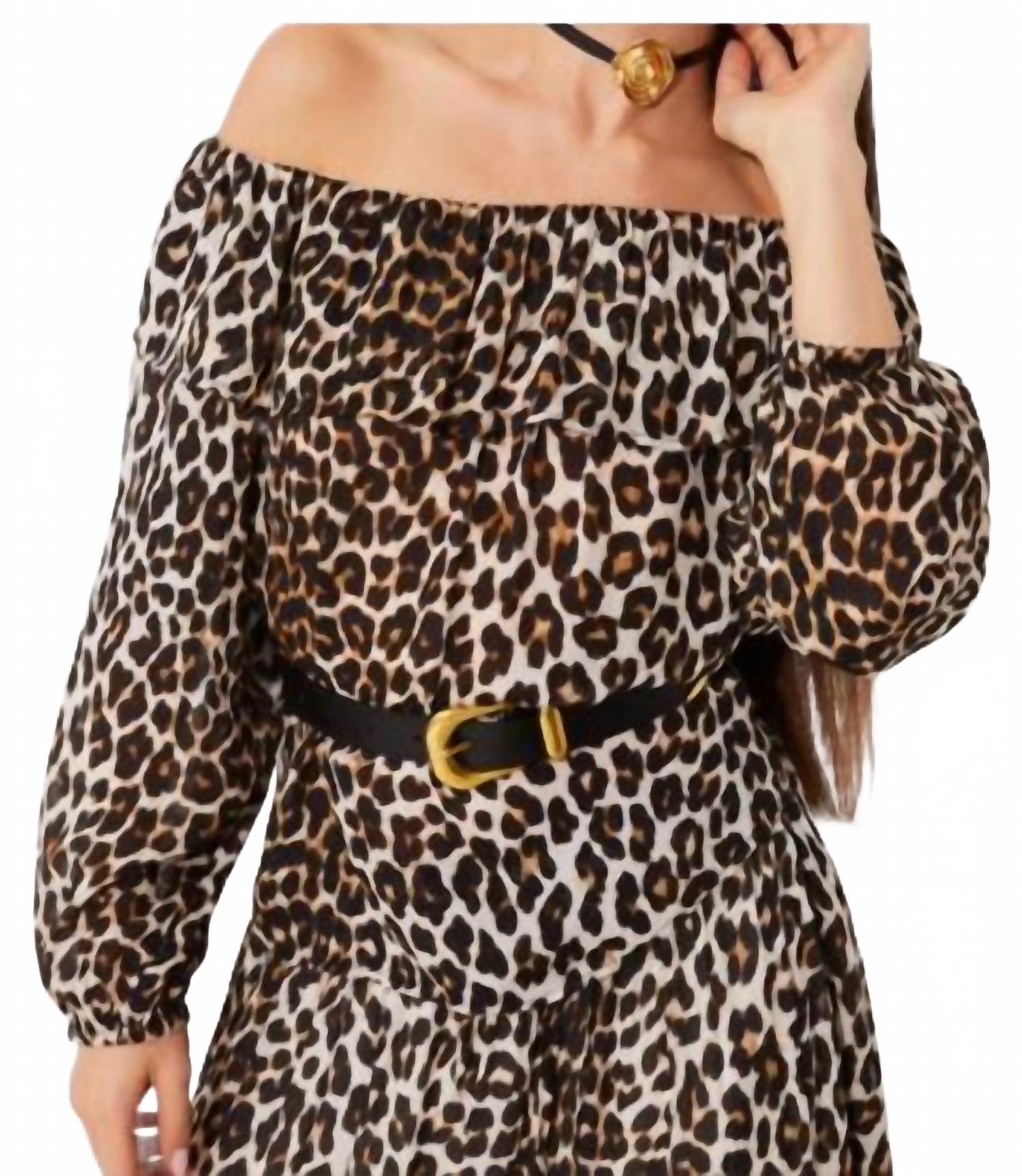 

Блузка Lola с леопардовым принтом и воротником Бардо бежевого цвета Suncoo, бежевый