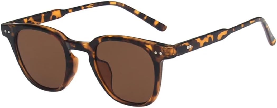 

Солнцезащитные очки с защитой от УФ-излучения UV400 | Легкая оправа с мелкими заклепками | Линзы конфетных цветов для занятий спортом на открытом воздухе и вождения DSVIGF, Leopard Brown