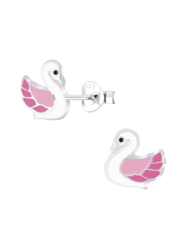 

Alexander York Серьги в виде лебедя, розовые серьги-гвоздики из серебра 925 пробы, комплект из 2 штук