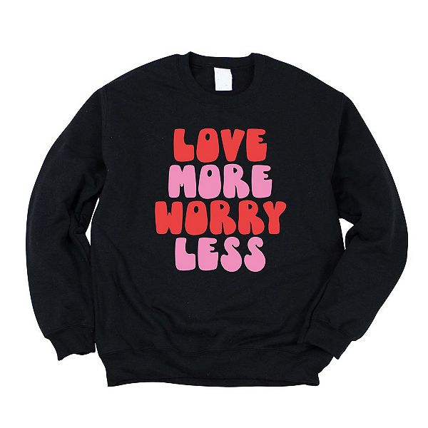 

Толстовка Love more worry less bold Simply Sage Market, Midnight