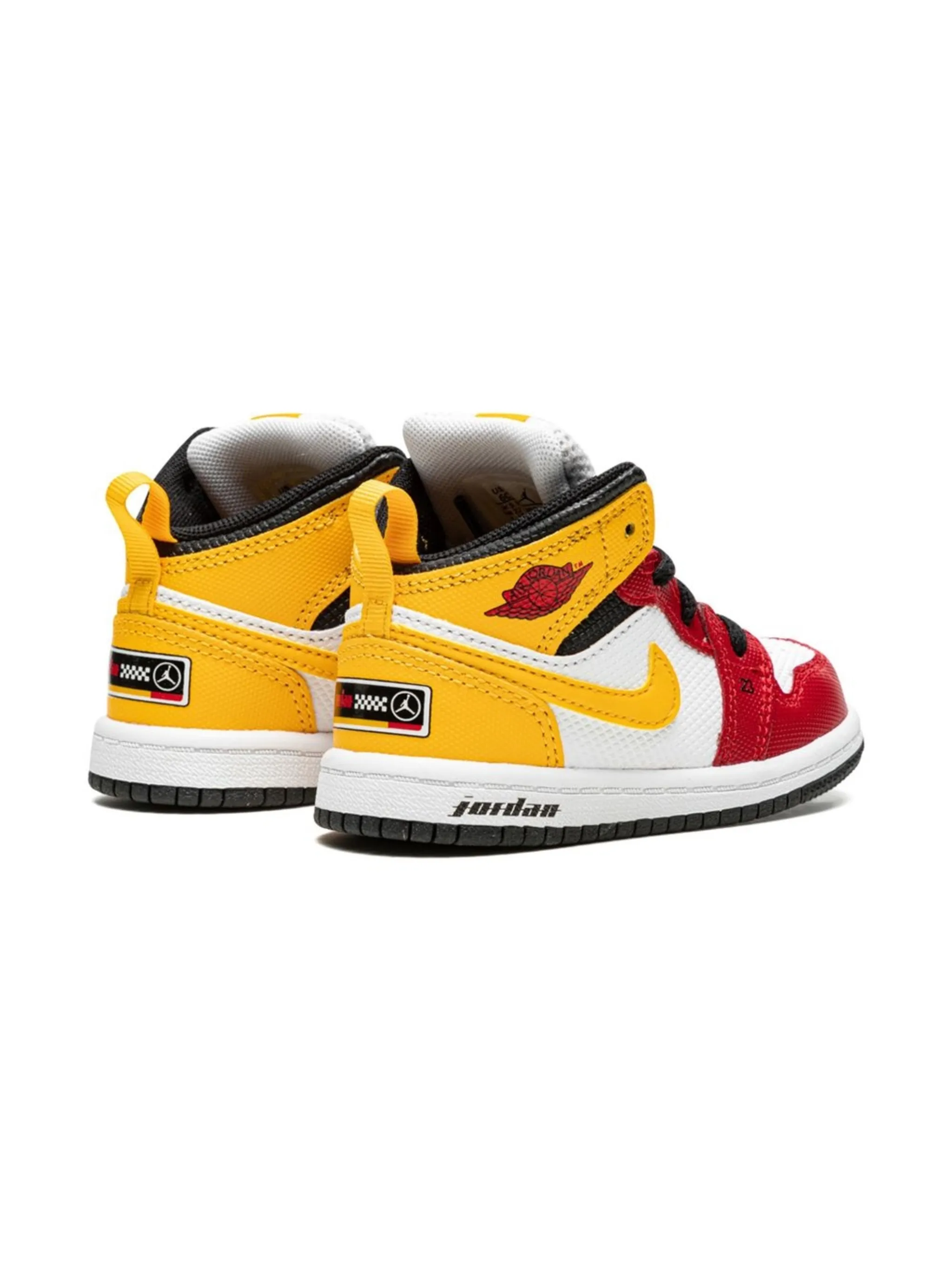 Кроссовки Air Jordan 1 Mid SE Motorsport Jordan Kids, белый — фото 3
