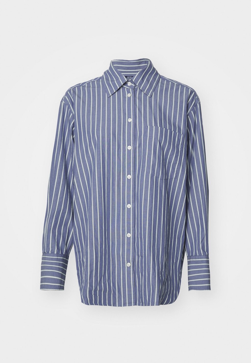 

Рубашка-блузка BIG STRIPES BIG CUFF BIG COLLAR GAP, синий