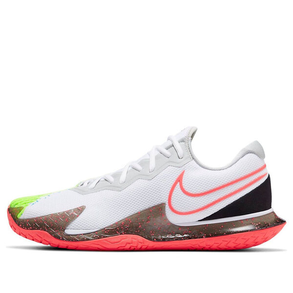 

Кроссовки court air zoom vapor cage 4 'hot lime solar red' Nike, белый
