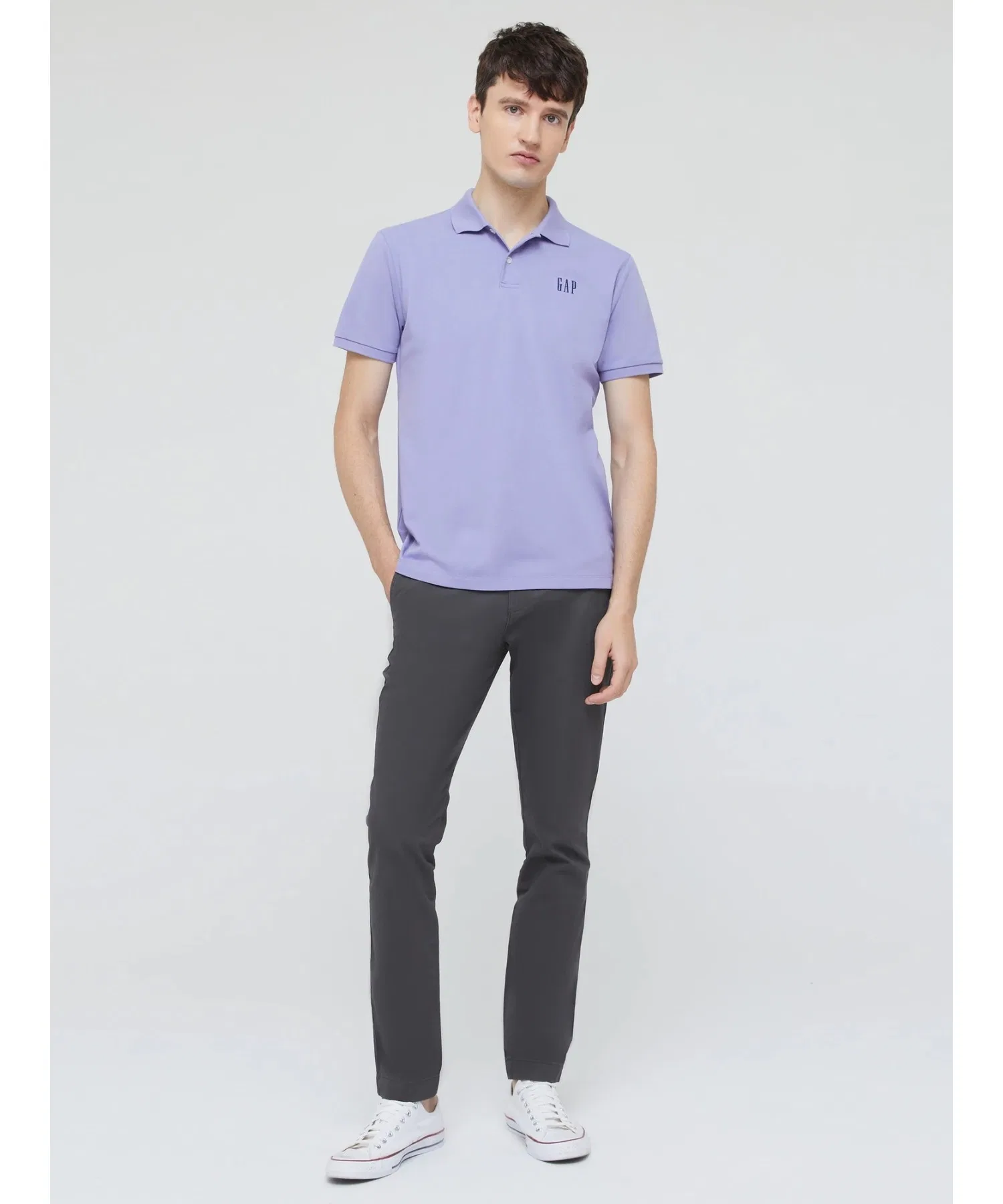 Брюки-чиносы Gapflex Essential Khaki Skinny Fit — фото 2