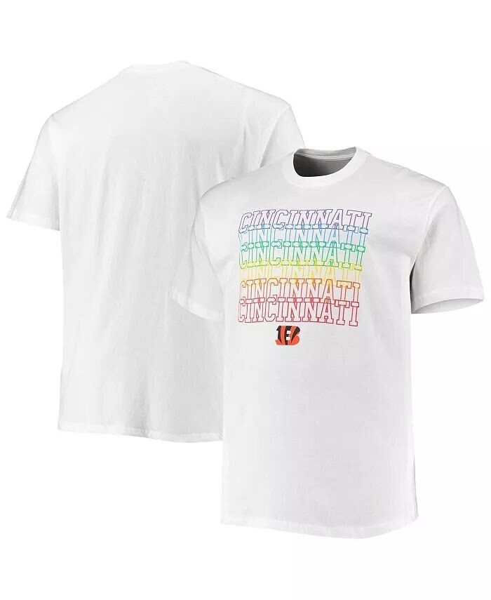 

Мужская белая футболка Cincinnati Bengals Big and Tall City Pride Fanatics