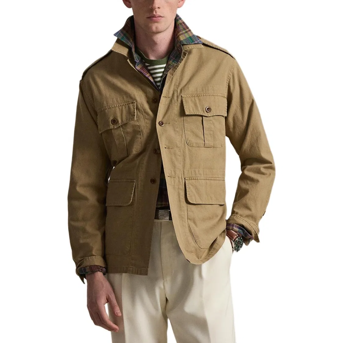 Рубашка Classic Version мужская Polo Ralph Lauren, Khaki — фото 3