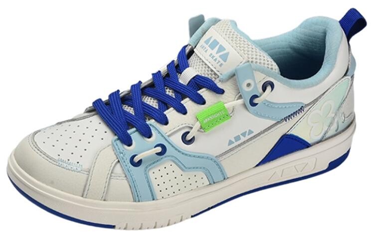

Кроссовки Arknights X ANTA Skateboarding Shoes Women's Low-top White/Royal Blue/Fern Green, синий