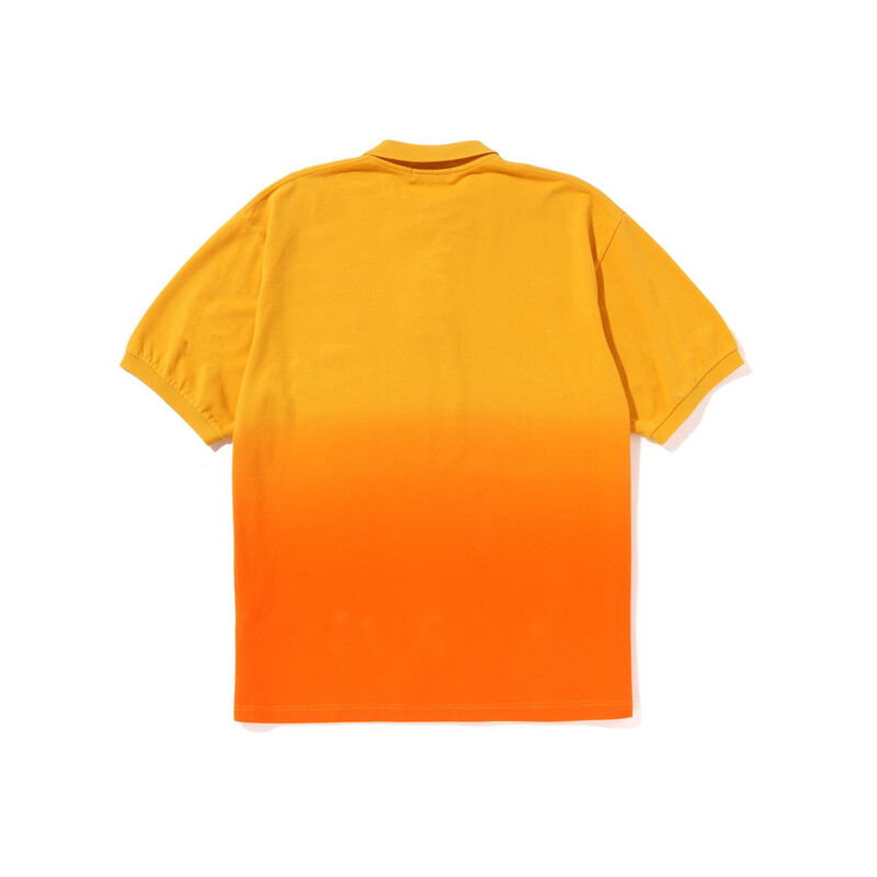 BAPE Ape Head One Point Gradation свободный крой поло синий A Bathing Ape, синий — фото 4