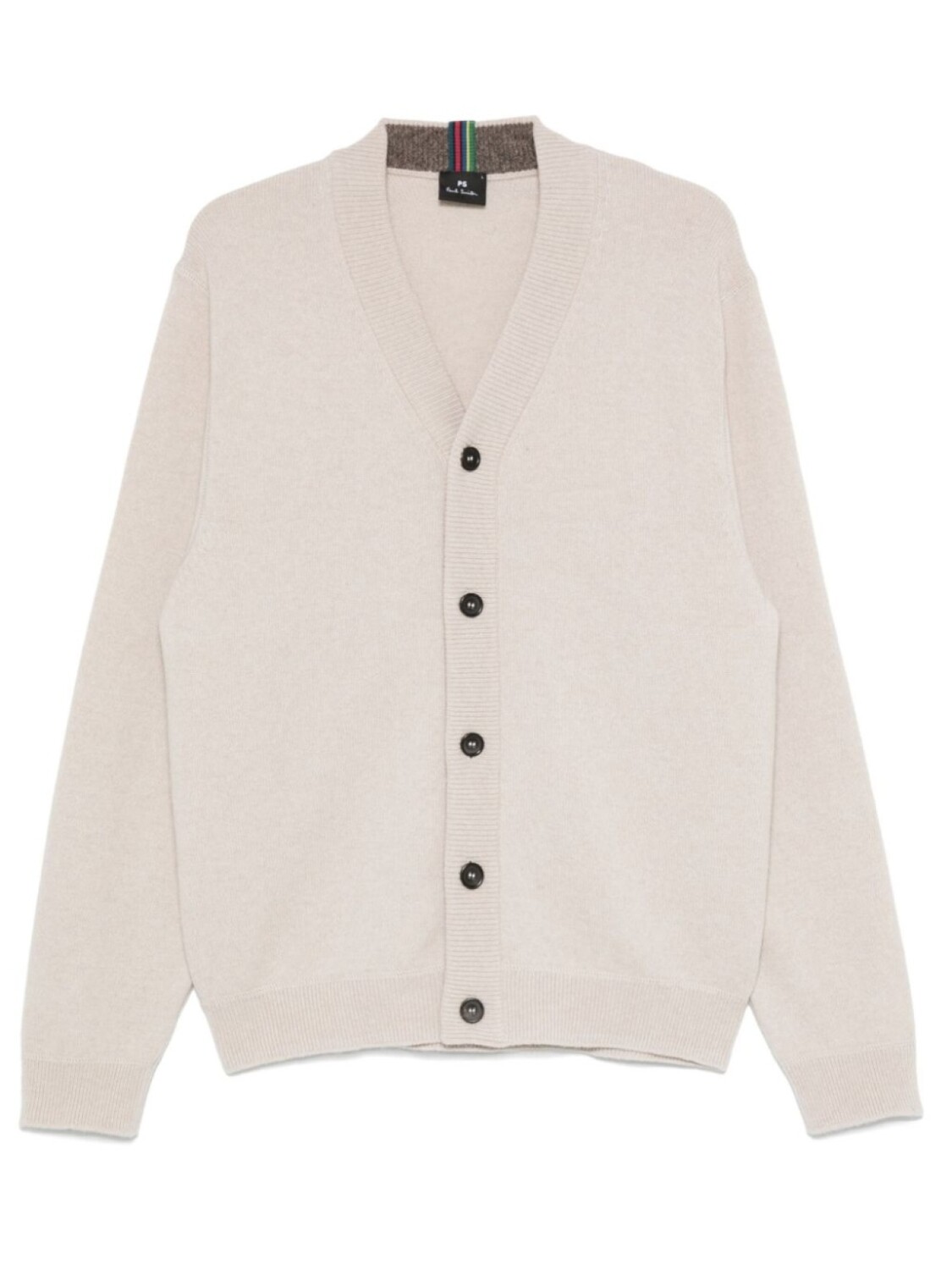 

Кардиган из мериносовой шерсти PS Paul Smith, серый