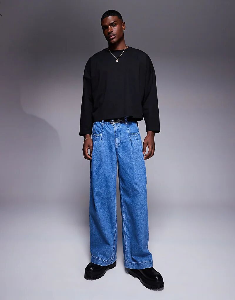 

Очень мешковатые джинсы со складками ASOS DESIGN