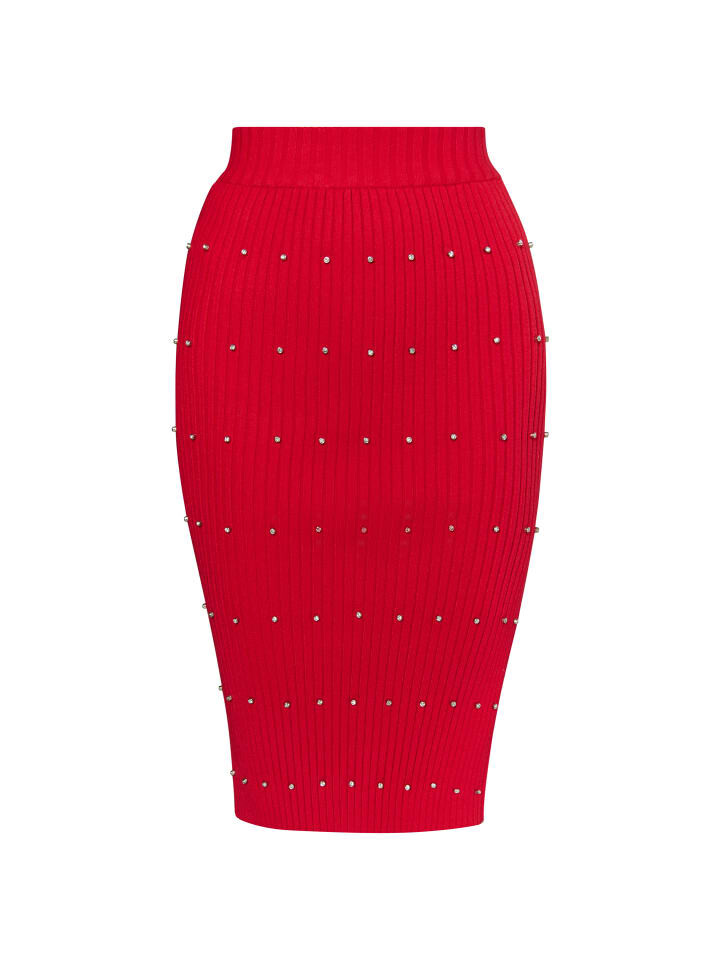 

Юбка длиной до колена faina, красный