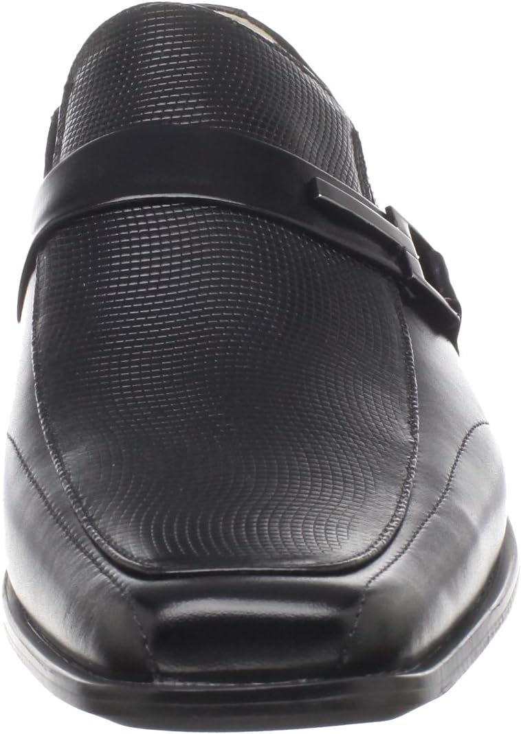 Мужские лоферы STACY ADAMS Beau Moc Toe с пряжкой без шнуровки, черный — фото 2