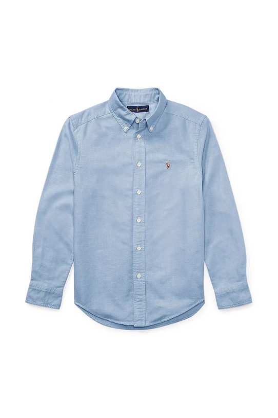 

Детская хлопковая рубашка Polo Ralph Lauren, синий