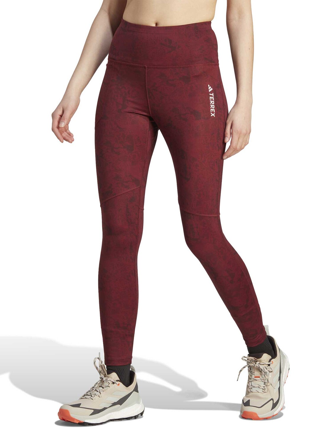 

Тайтсы Adidas Performance Terrex Multi Allover Print, красный