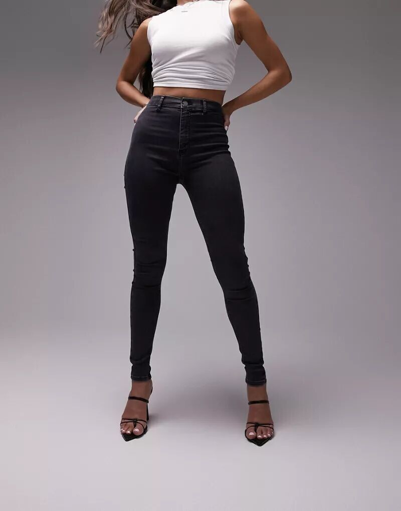 

Черные джинсы Topshop Joni, Черный, Черные джинсы Topshop Joni