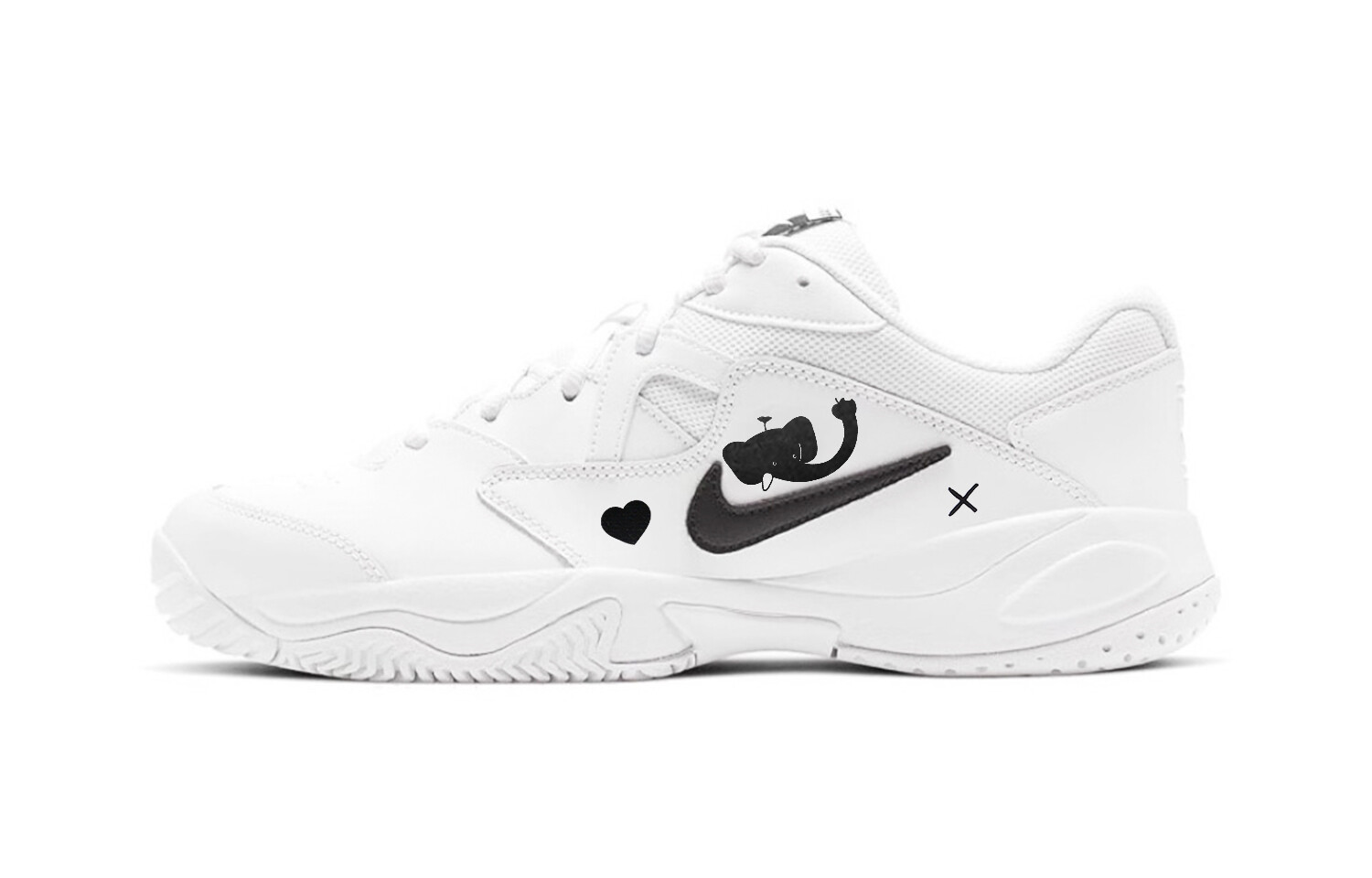 

Кроссовки Nike Court Lite 2 Chunky Sneakers Men Low-top White/black, белый/черный