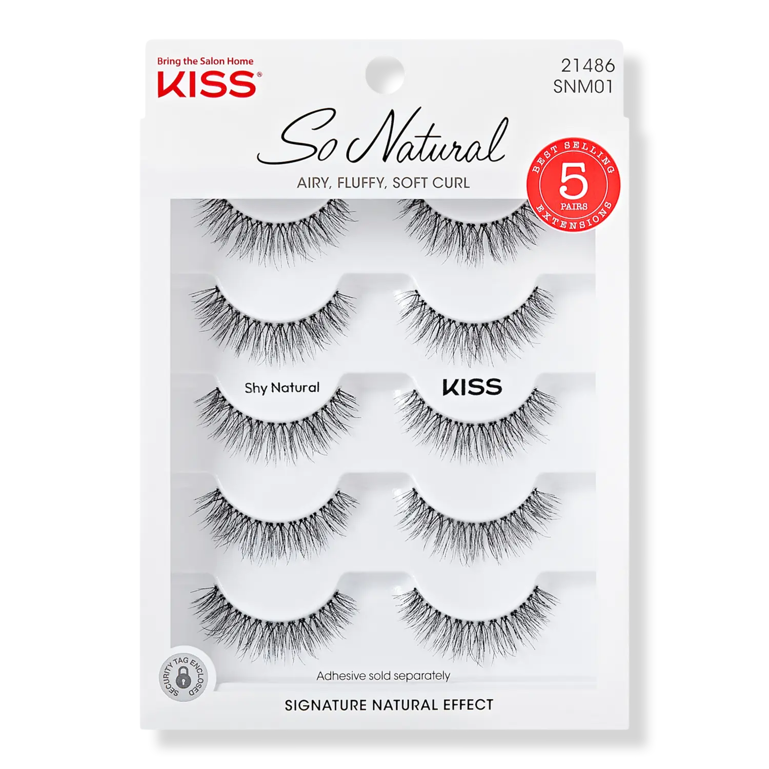 

Натуральные накладные ресницы Kiss, Shy Natural