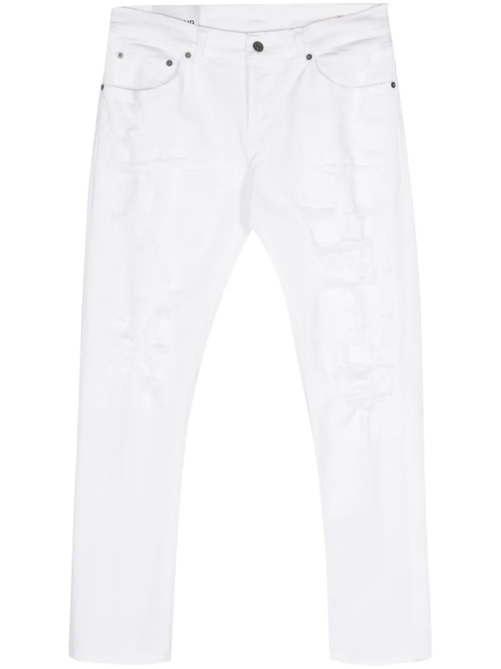 

Джинсы скинни с эффектом потертости Dondup, белый