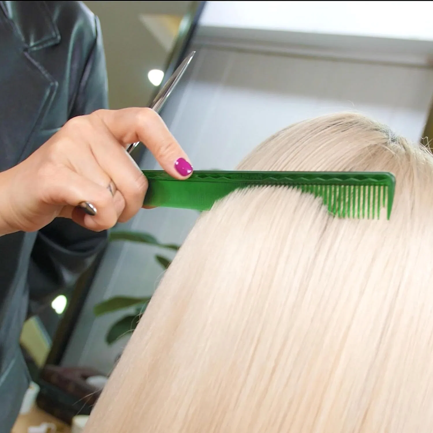 Расческа для стрижки «Ultimate Cutting Comb» от Vellen Hair Vellen Hair, Green, Transparent — фото 4