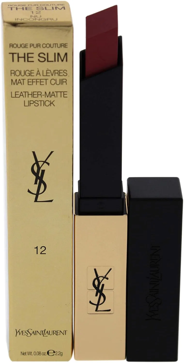 Матовая помада Yves Saint Laurent Rouge Pur Couture The Slim, оттенок 12 Un Incongru, 2.2 г