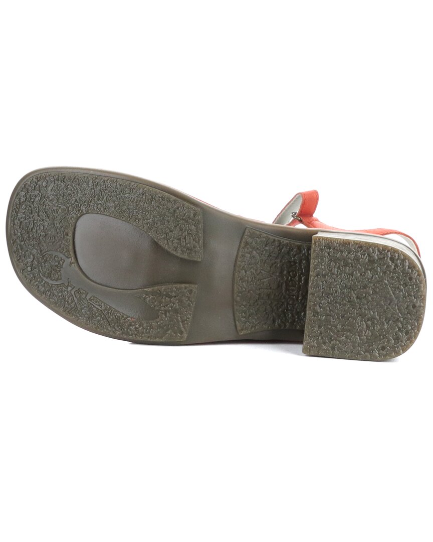 FLY London Exie Leather Sandal, красный — фото 4