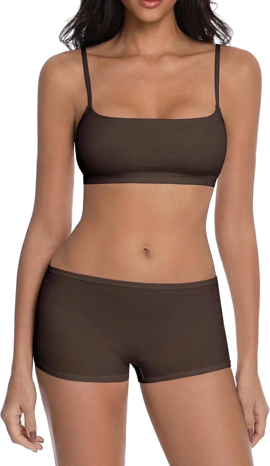 Комплект пижамы, шелковый, Dark Brown