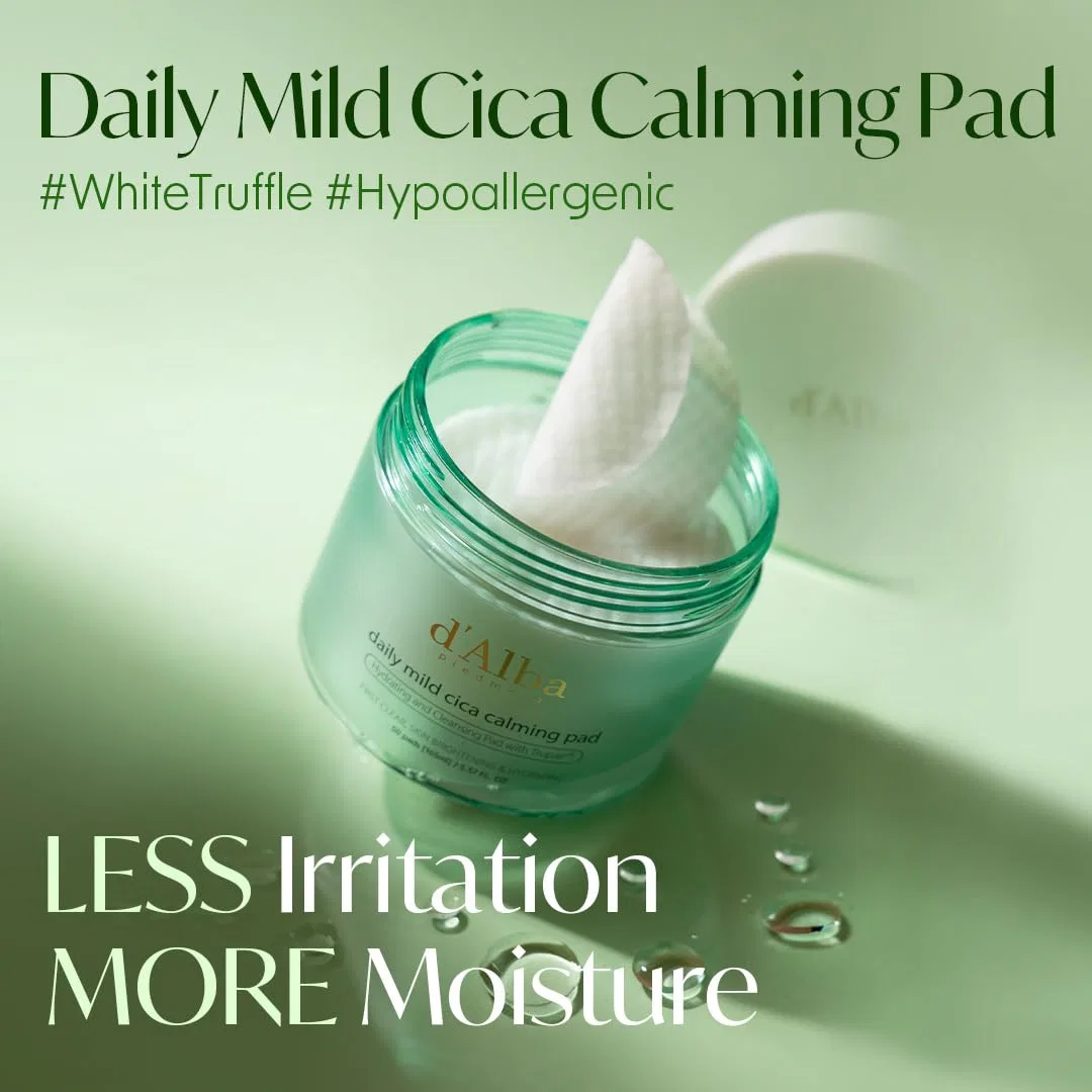 Сыворотка D'Alba Piedmont — Успокаивающие диски для лица «Daily Mild Cica Calming Pad» от — фото 2